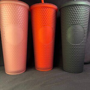Starbucks Venti Cold Cup - Soft Touch Studded Bundle